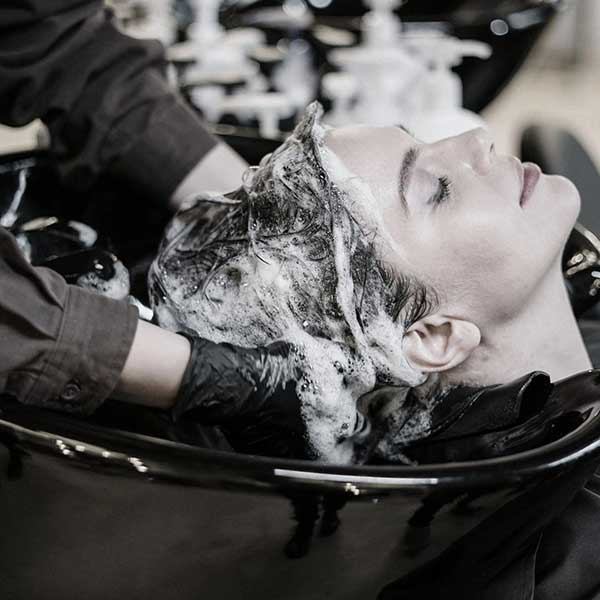 Relaxing shampoo and hair wash treatment at Grand Parlor Ventura CA
